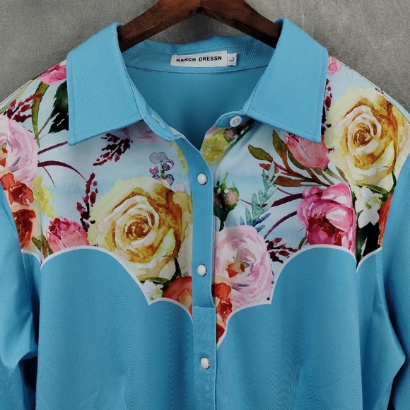 NEW Ranch Dressn Rodeo Shirt L - Picture 1 of 9